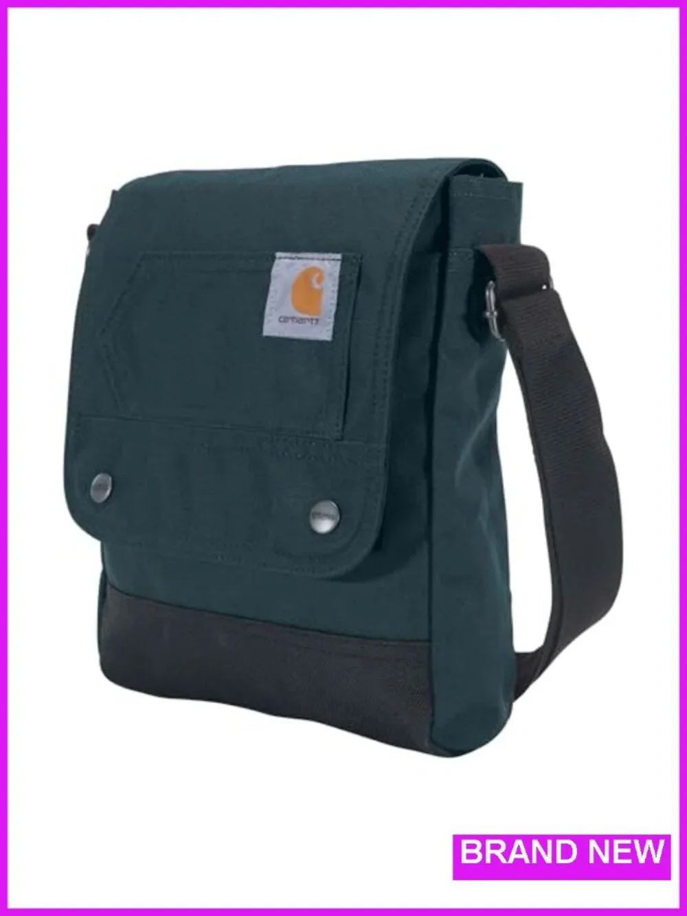Carhartt Crossbody Snap Bag - Durable Adjustable Shoulder Purse